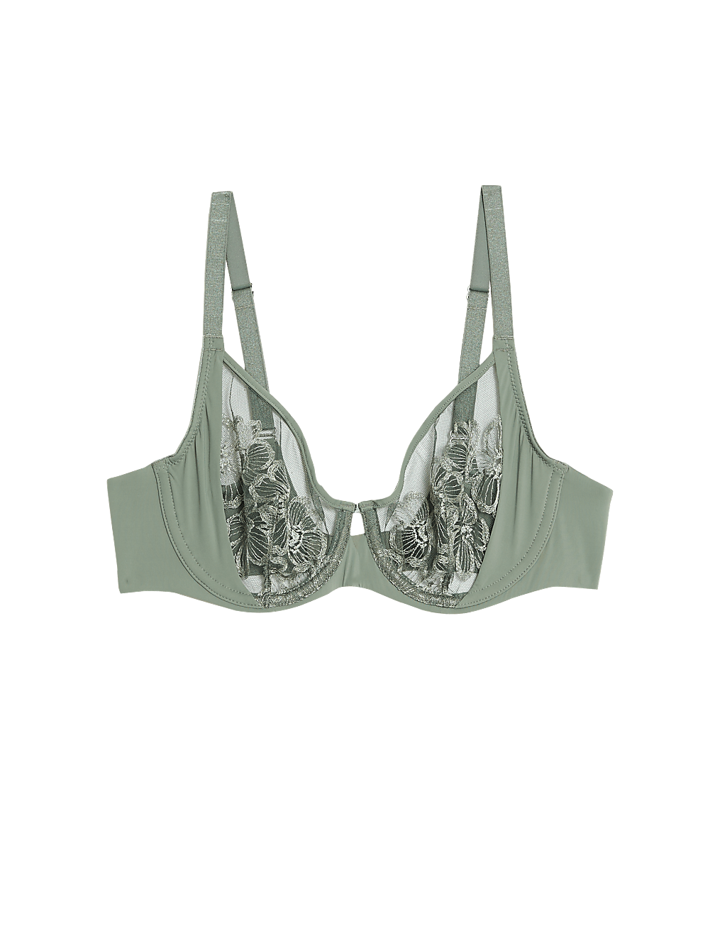 Embrace Embroidered Wired Full Cup Bra A-E