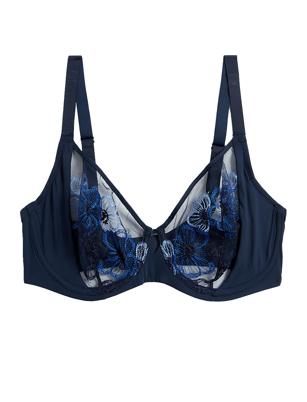 Embrace Embroidered Wired Full Cup Bra A-E