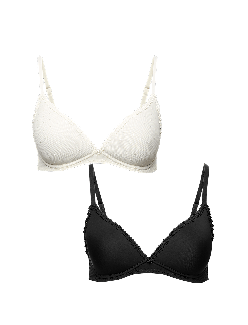 2 Pack Non Wired Plunge Bras (A-E)