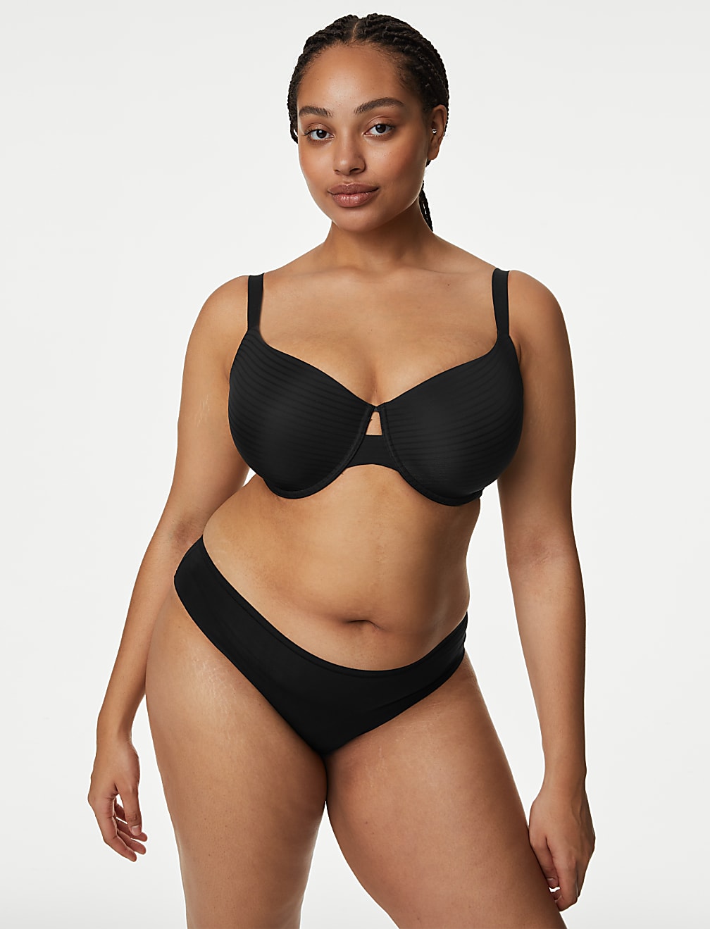 Shape Define™ Striped Wired T-Shirt Bra A-E