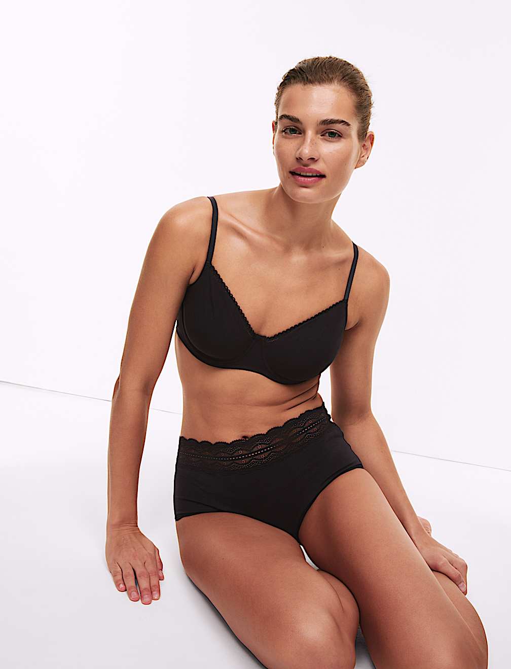 3pk Cotton Rich Wired Full Cup Bra A-E