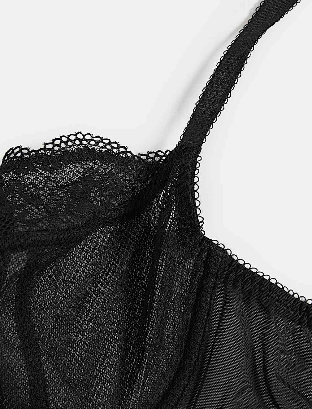 Jasmine Lace Wired Balcony Bra A-E