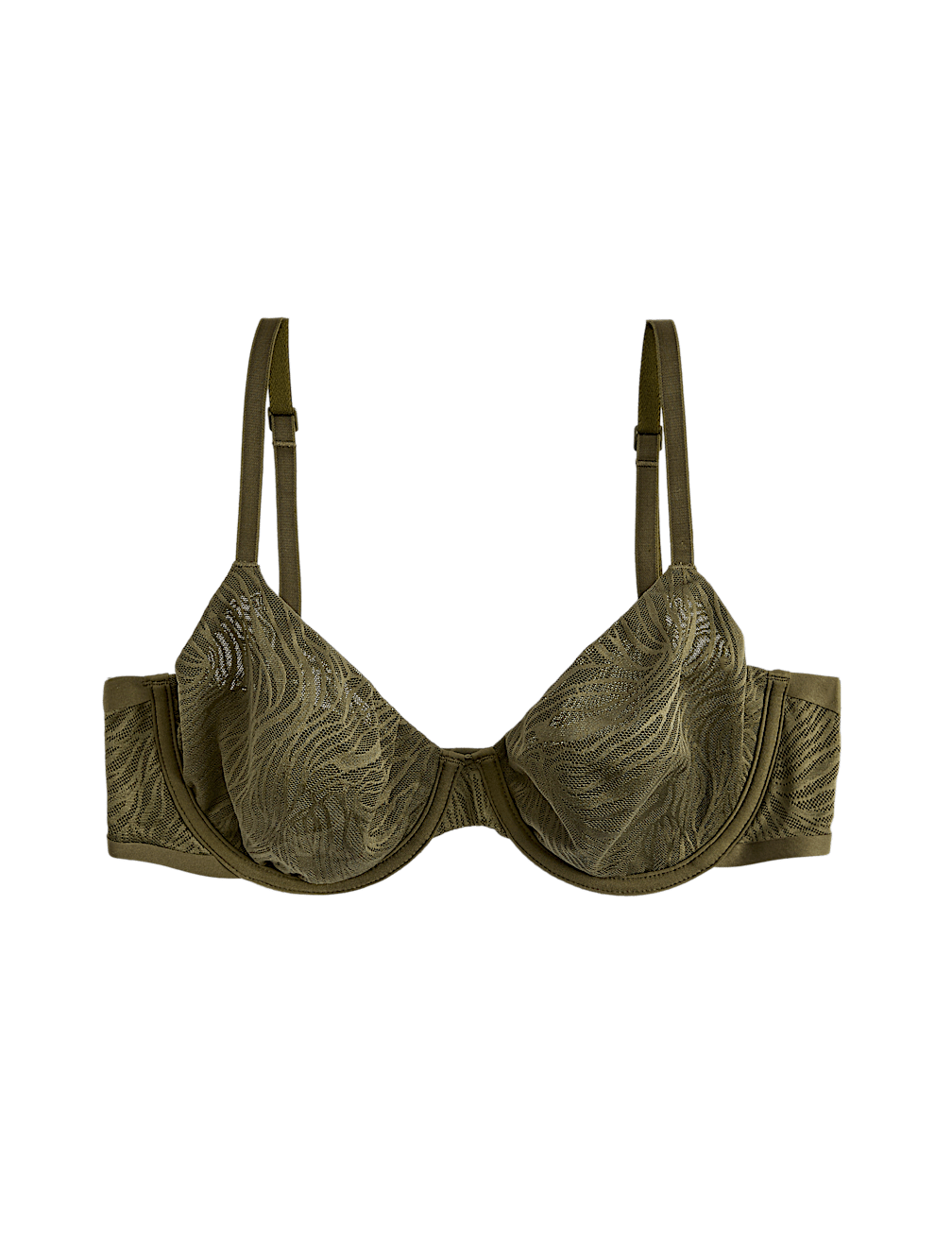 Body Lace Wired Demi Cup Bra A-E