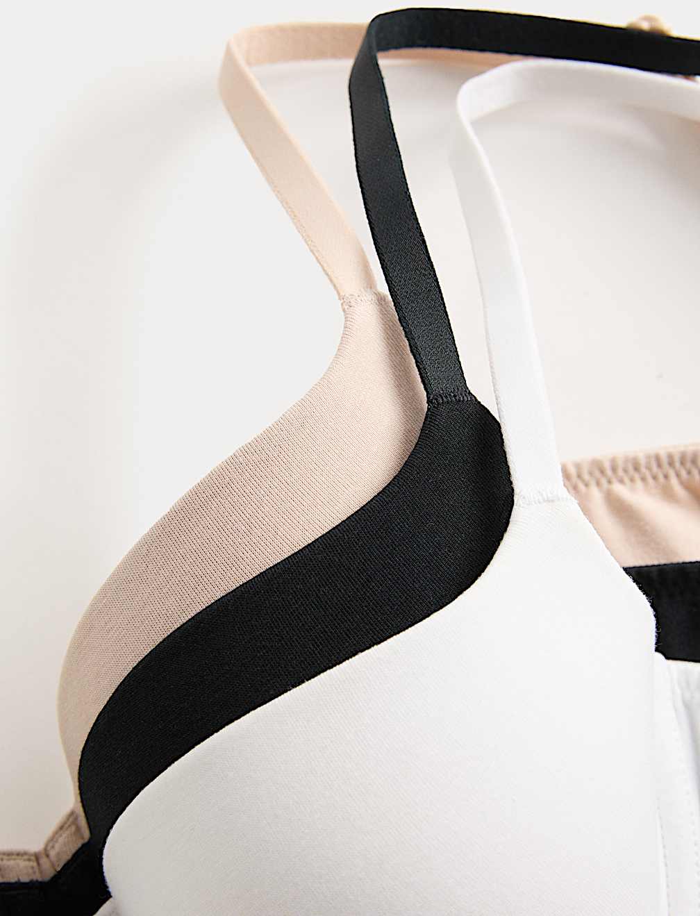 3pk Cotton Rich Wired Balcony Bras (A-E)