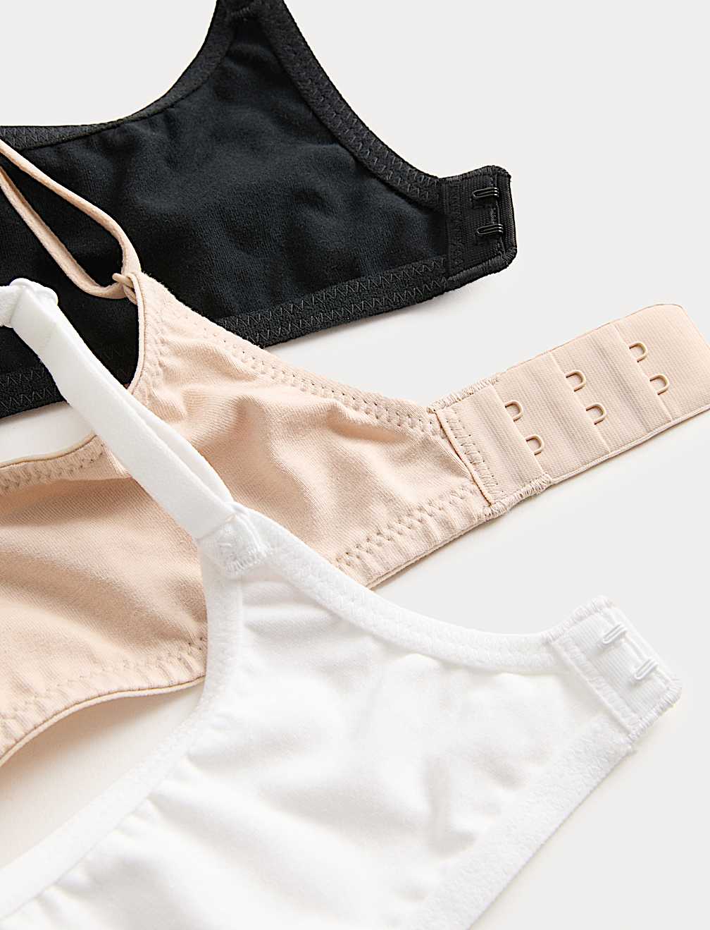 3pk Cotton Rich Wired Balcony Bras (A-E)