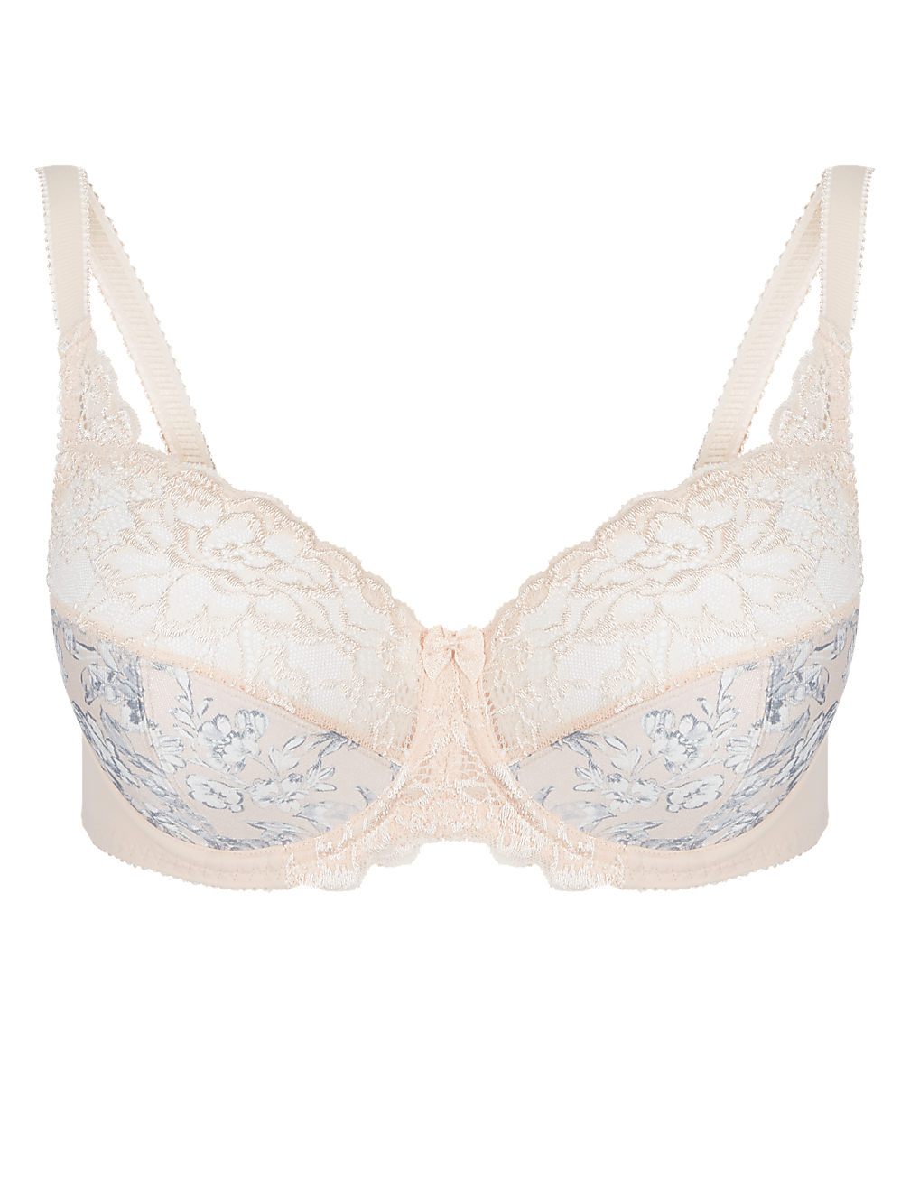 Floral Lace Non-Padded Full Cup Bra