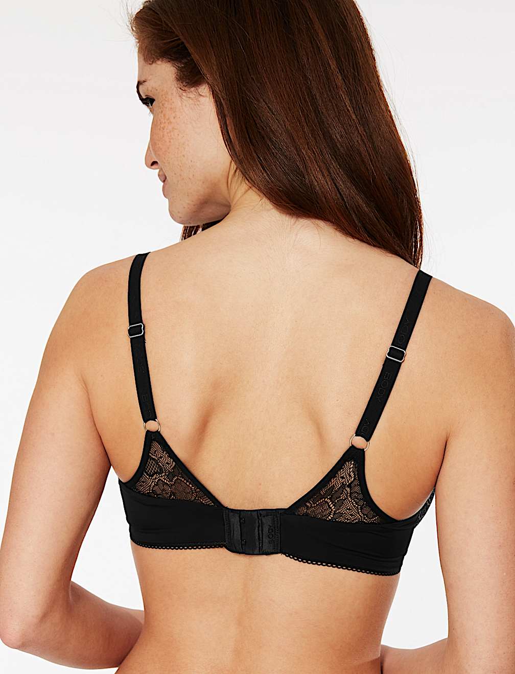 Body Lace Non-Padded Plunge Bra B-E