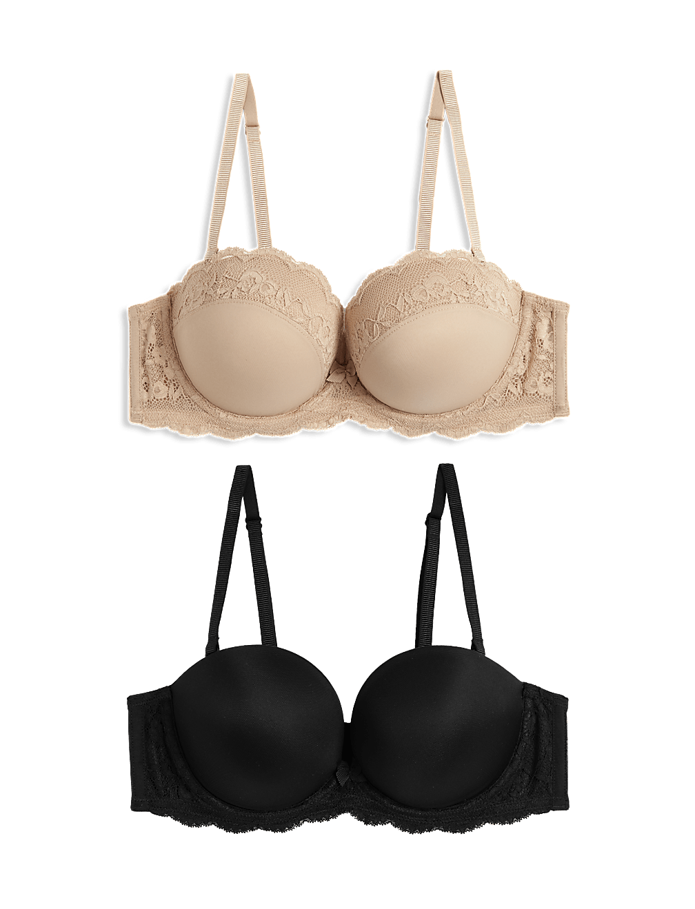 2pk Wired Multiway Push Up Bras A-E