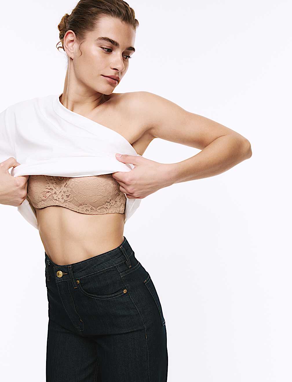 Lace Wired Bandeau Bra