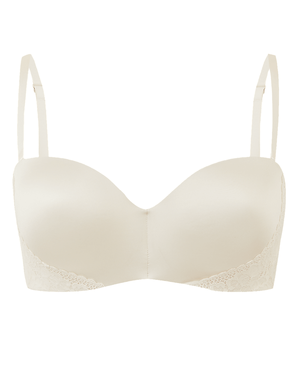 Lace Padded Strapless Bra A-E