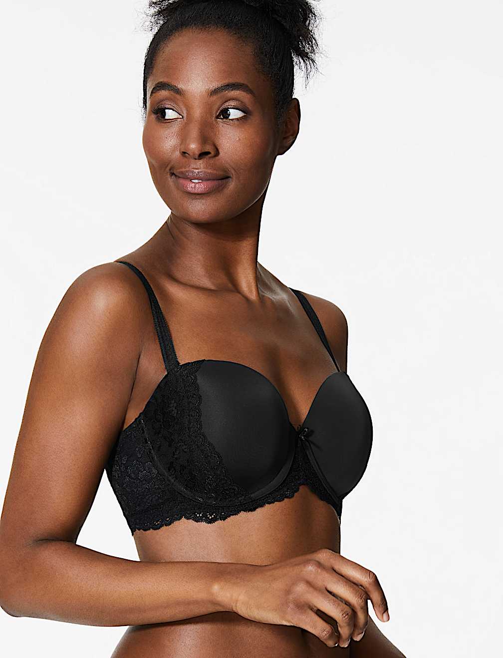 Louisa Lace Padded Strapless Bra A-E