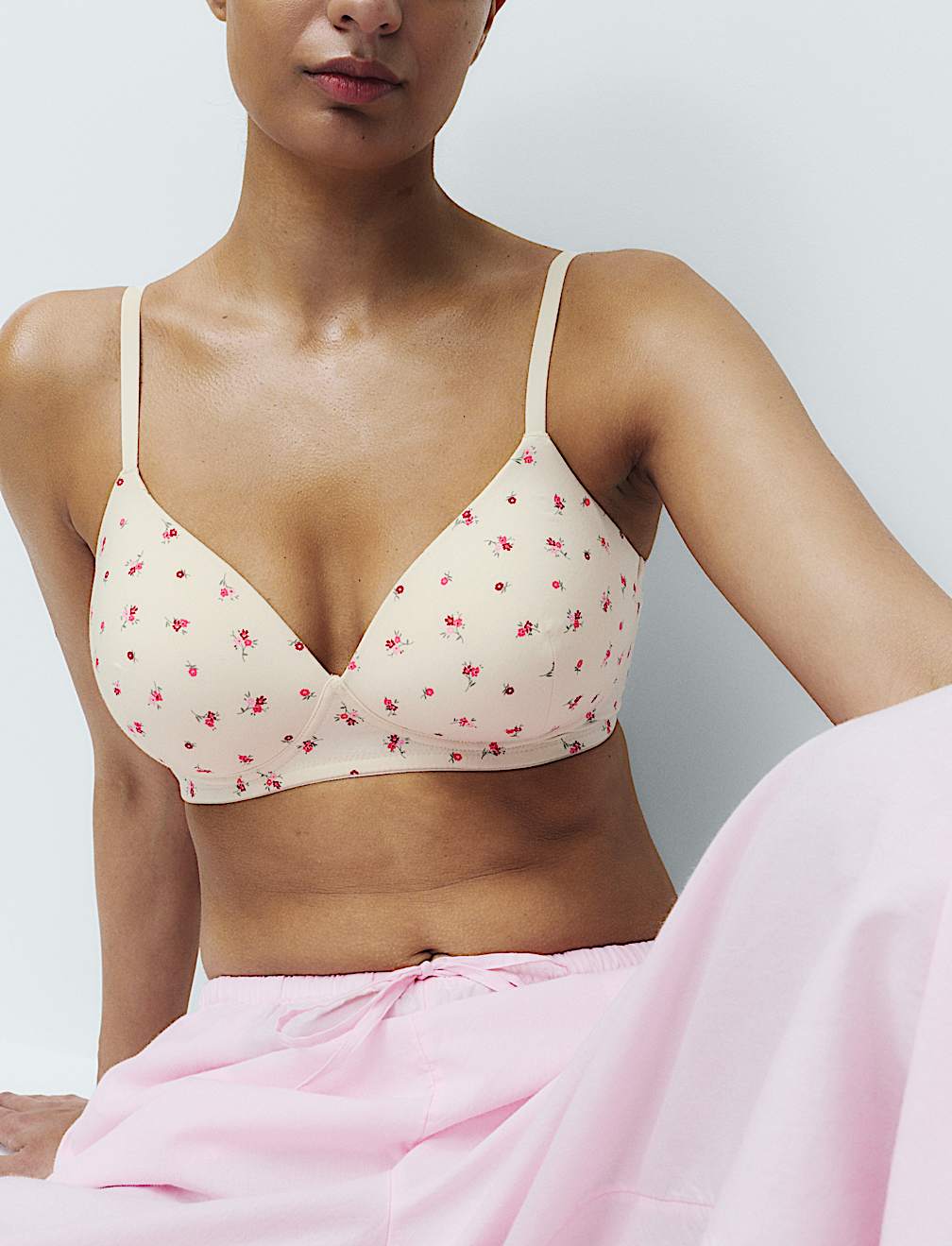 3pk Cotton Non Wired Full Cup T-Shirt Bra A-E