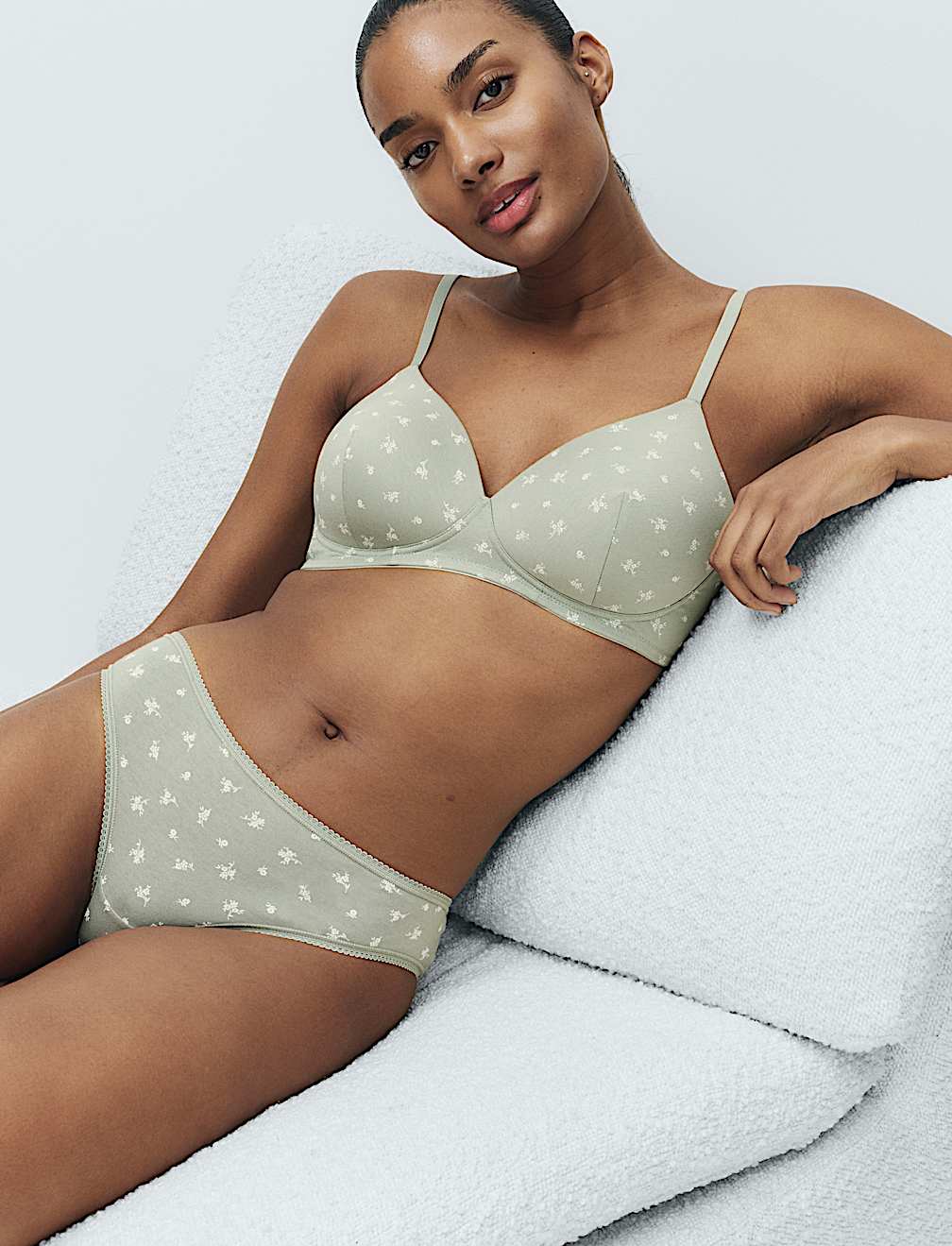 3pk Cotton Non Wired Full Cup T-Shirt Bra A-E