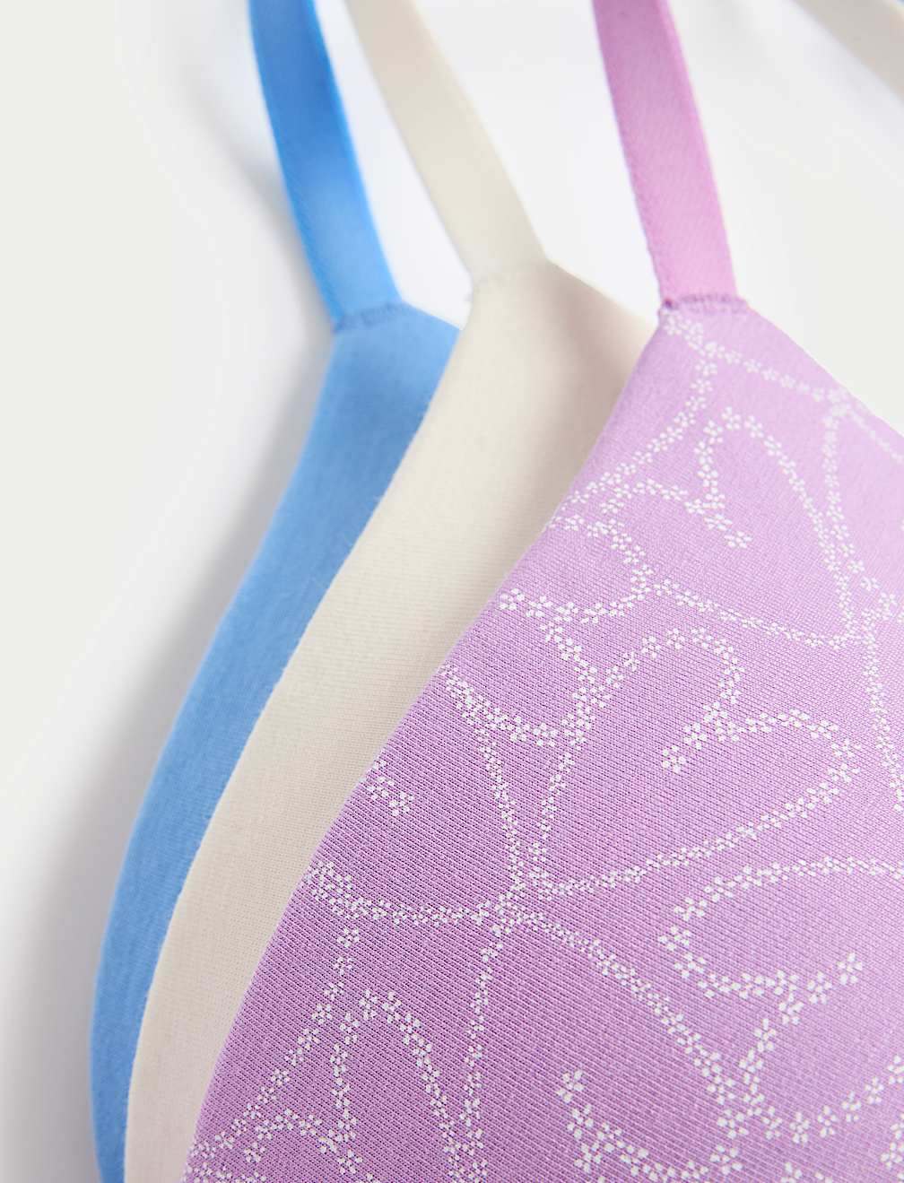 3pk Cotton Rich Non Wired T-Shirt Bras (A-E)