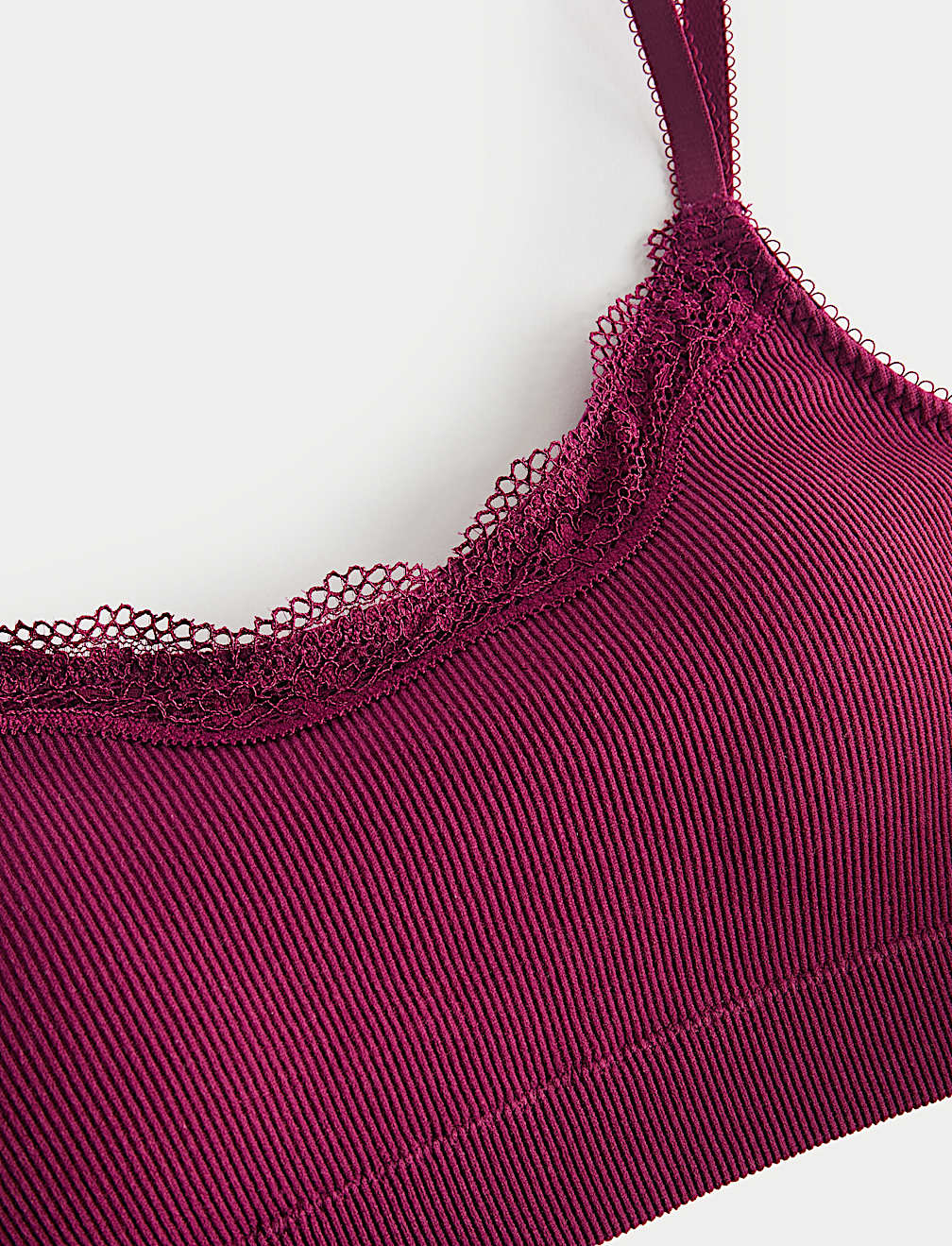 Jasmine Lace Non Wired Seamfree Crop Top