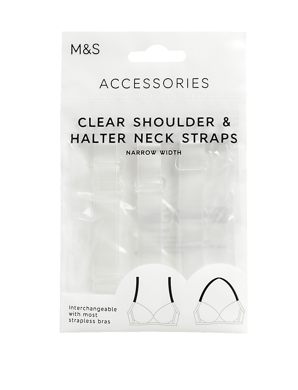 Clear Narrow Bra Straps