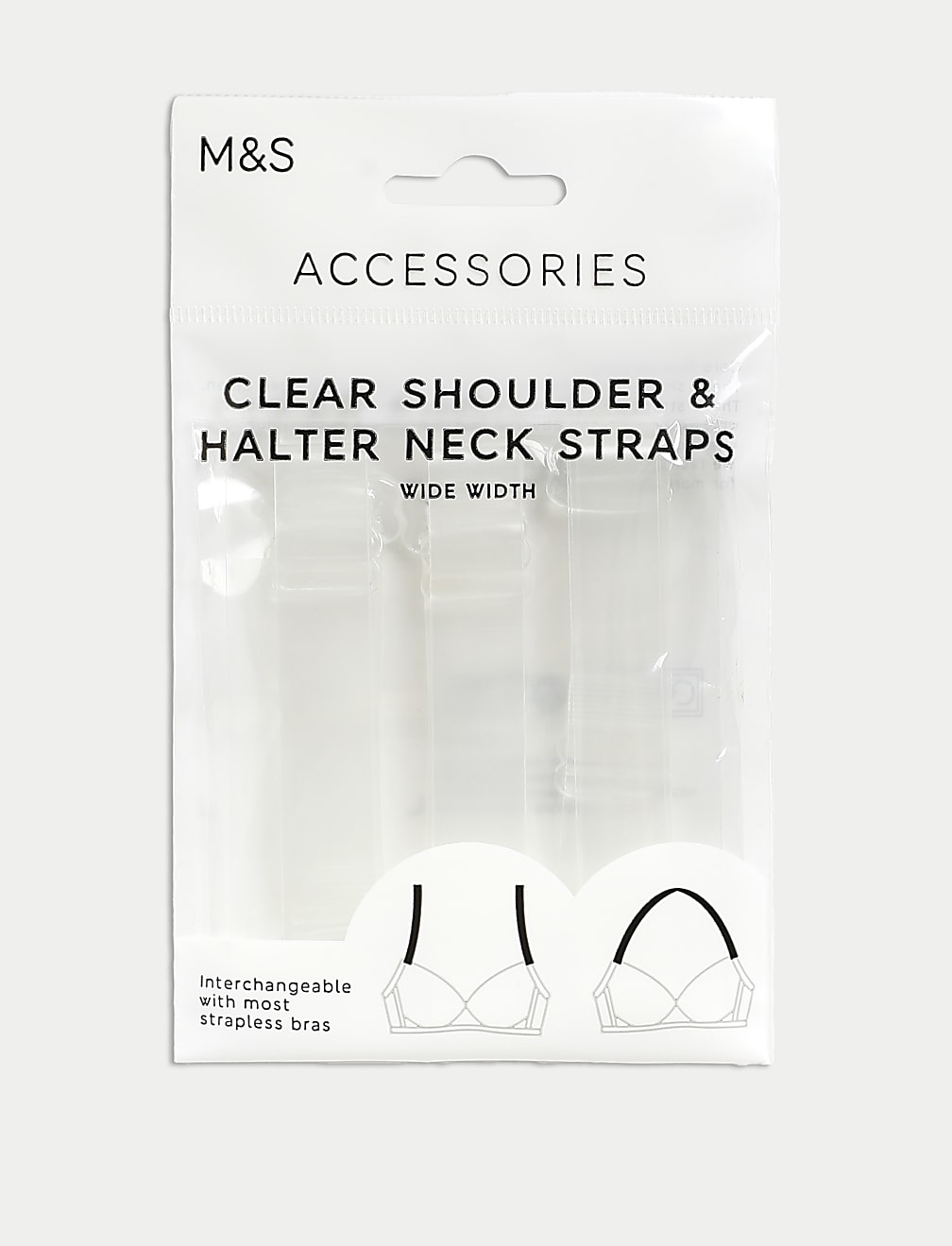 Clear Wide Bra Straps