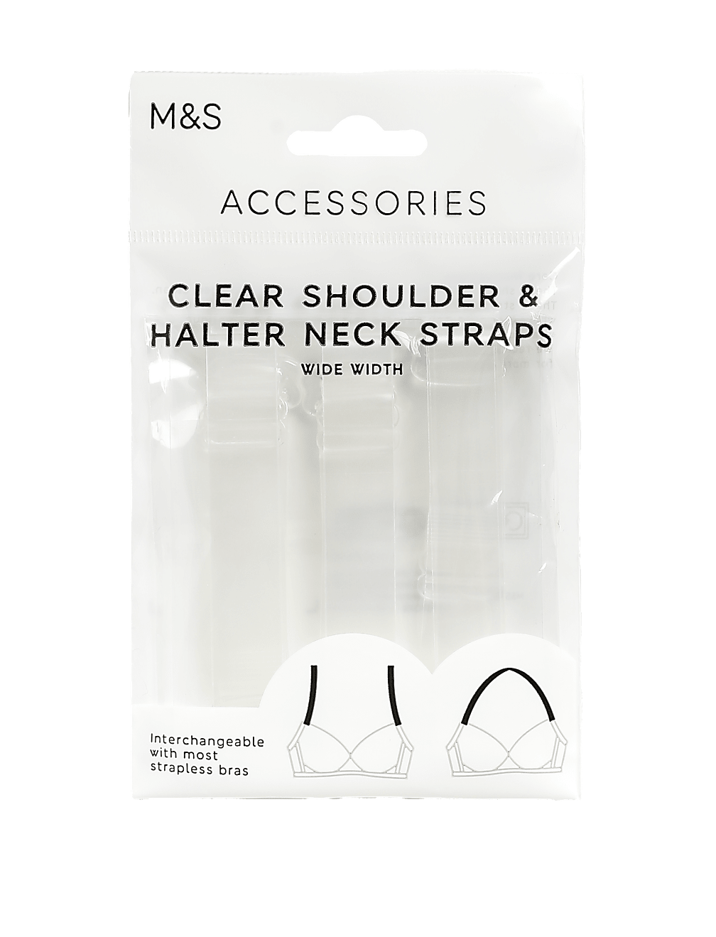 Clear Wide Bra Straps