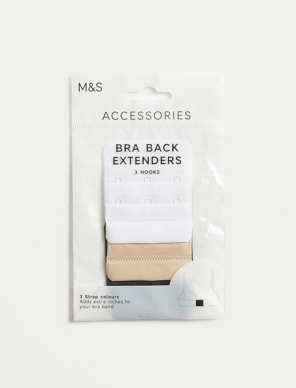 3pk 3 Hook Bra Extenders