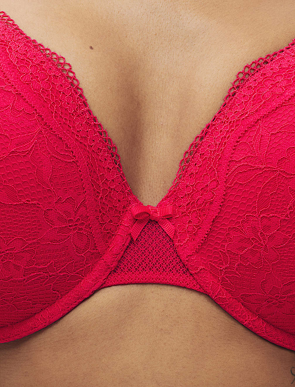 Jasmine Lace Wired Plunge Bra F-H