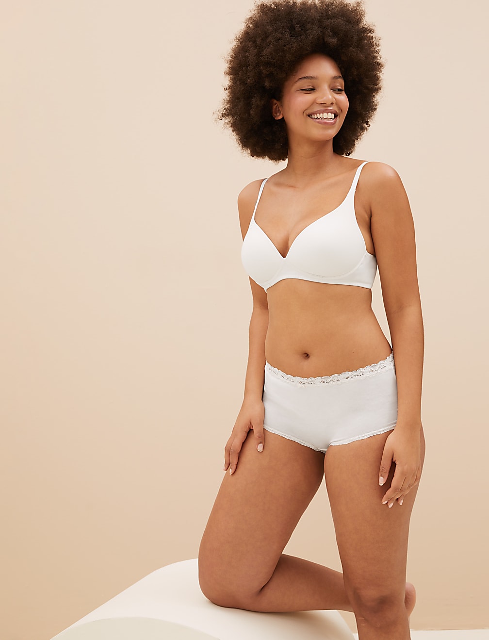3pk Cotton Rich Non Wired T-Shirt Bras