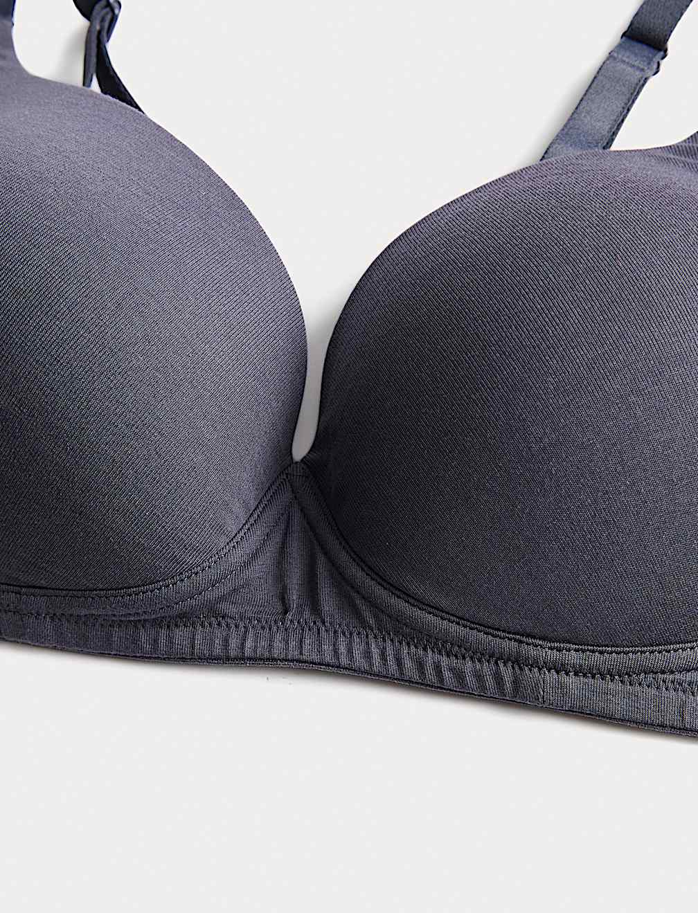 3pk Non Wired Plunge T-Shirt Bras A-E