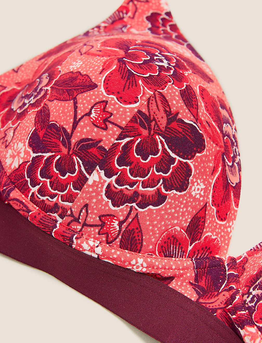 2pk Cotton Non Wired Plunge Bras