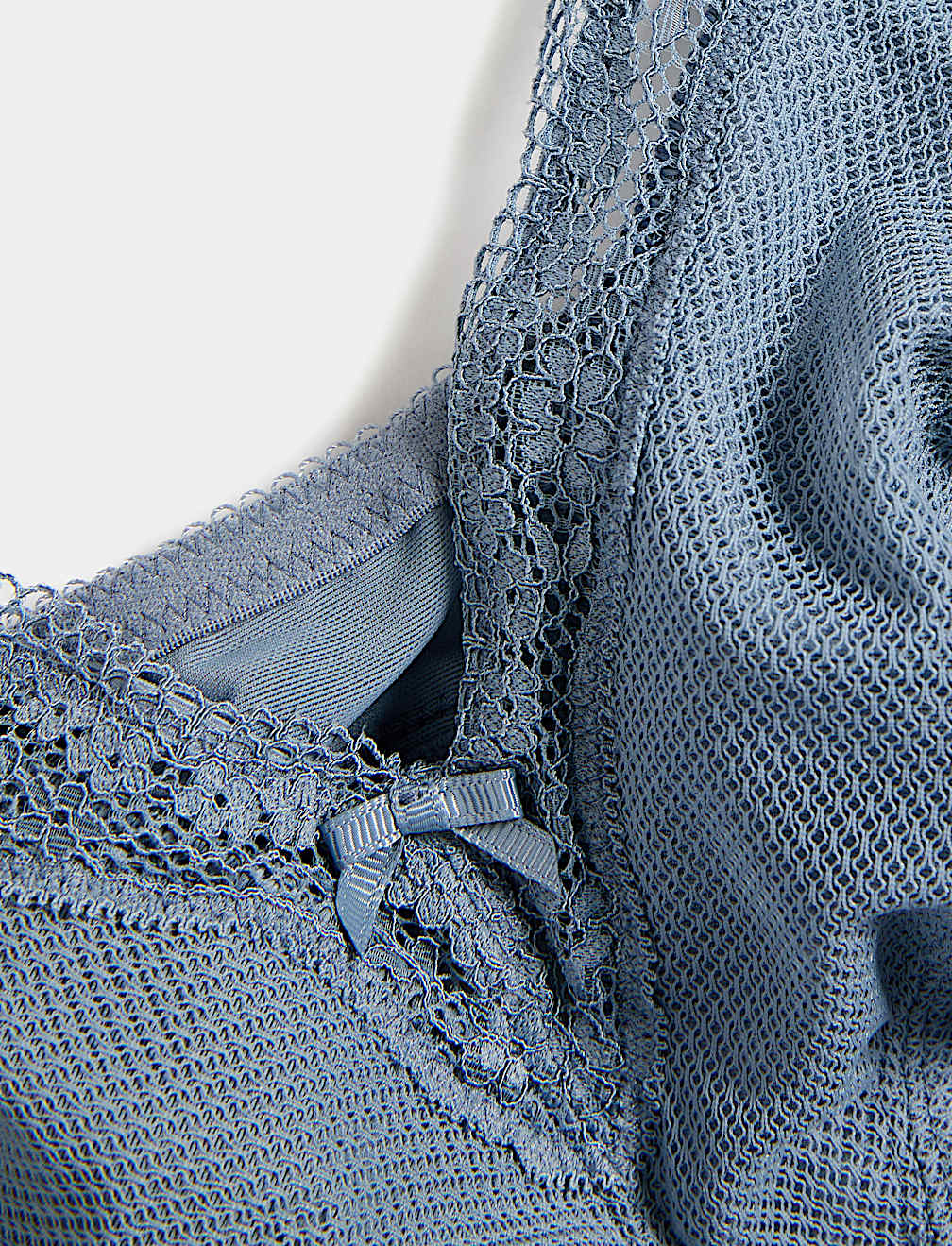 Jasmine Lace Trim Non Wired Bralette F+
