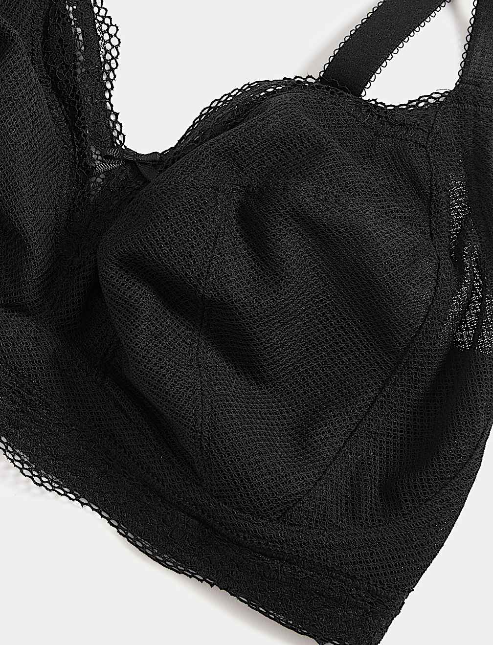 Jasmine Lace Trim Non Wired Bralette F+