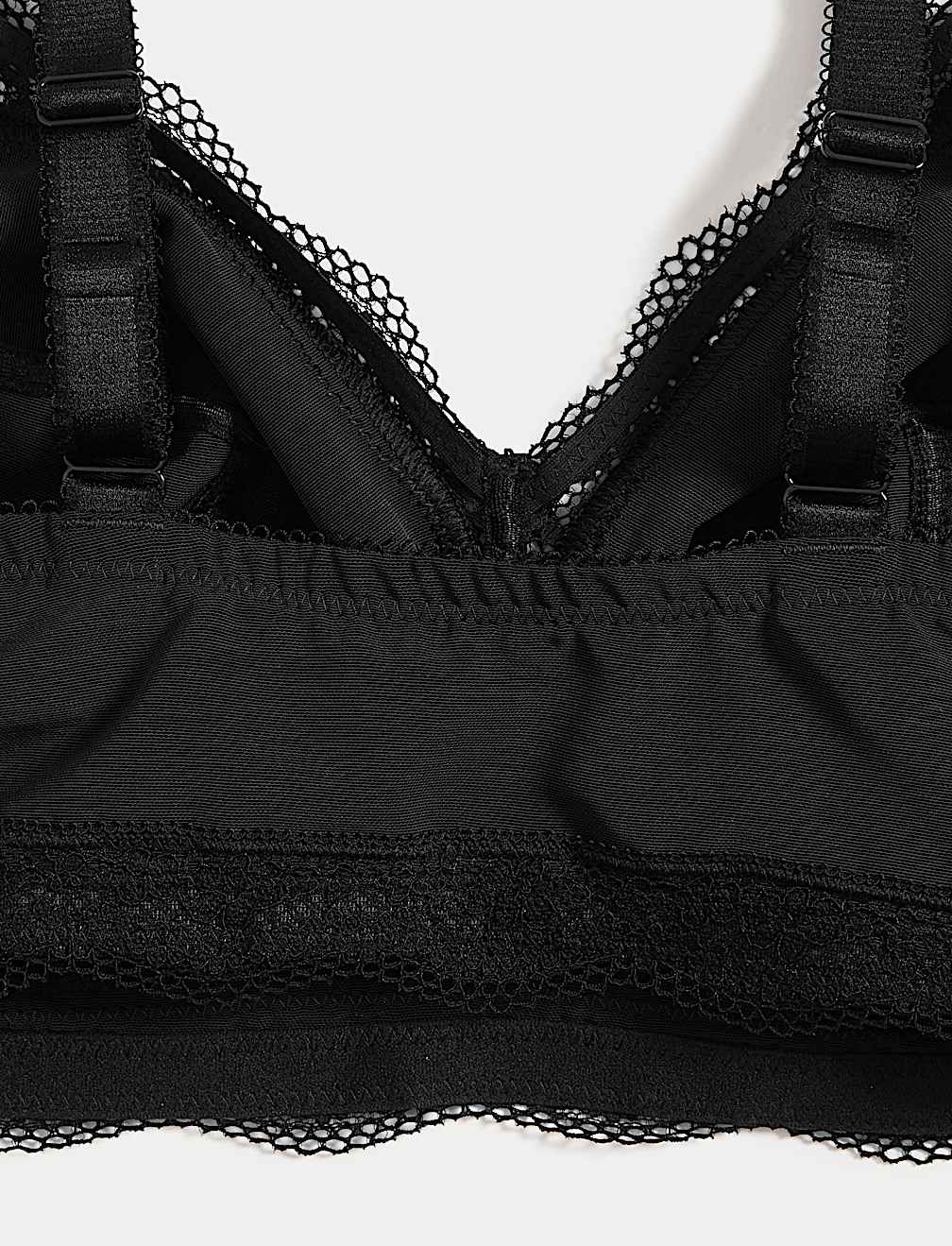 Jasmine Lace Trim Non Wired Bralette F+