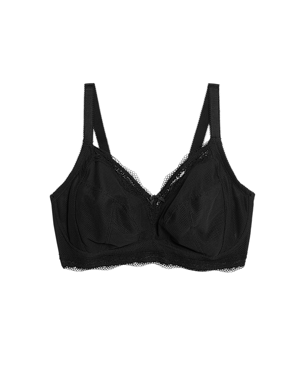Jasmine Lace Trim Non Wired Bralette F+