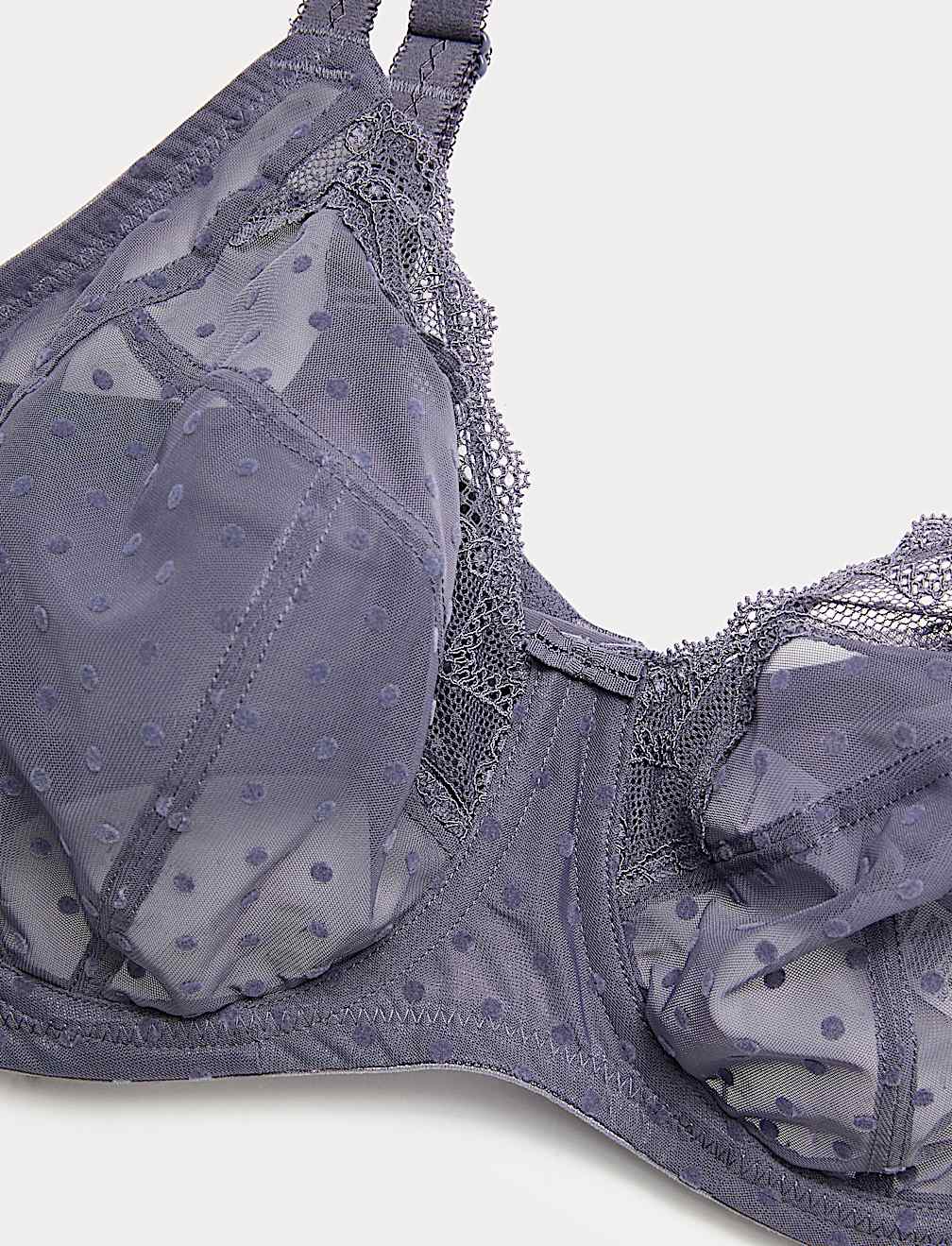 Mesh Wired Extra Support Bra (F-J)