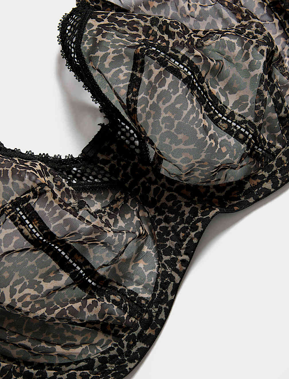 Mesh Wired Extra Support Bra F-J
