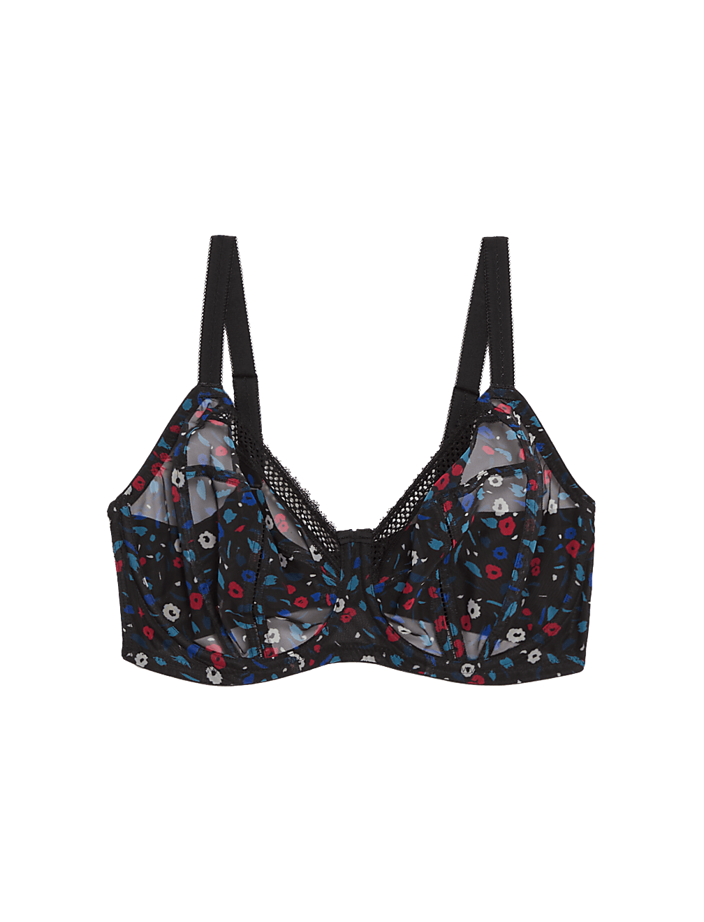 Mesh Wired Extra Support Bra F-J