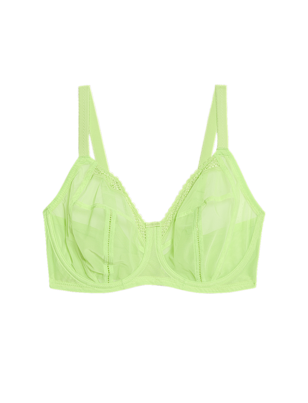 Mesh Wired Extra Support Bra (F-J)