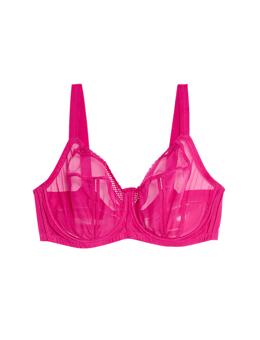 Mesh Wired Extra Support Bra (F-J)