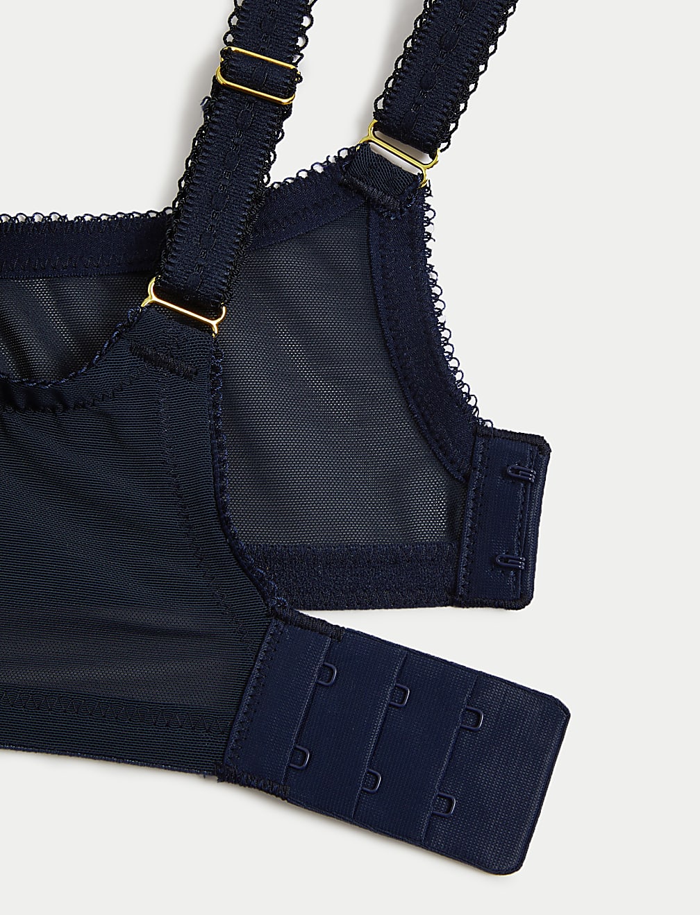 Daisy Embroidery Wired Plunge Bra F-H
