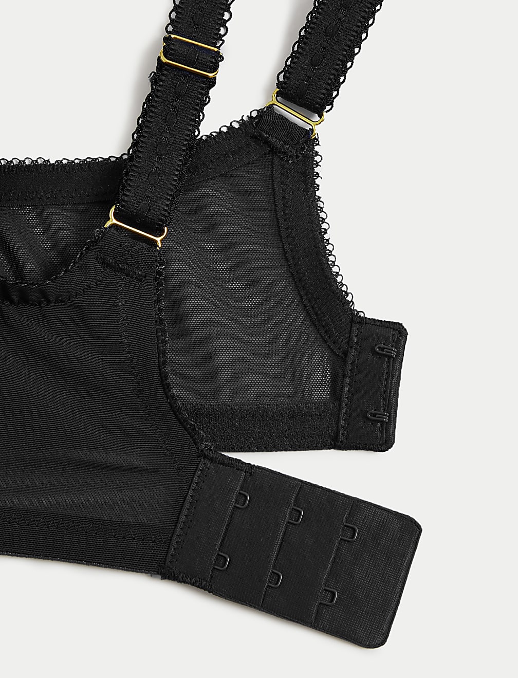Daisy Embroidery Wired Plunge Bra F-H