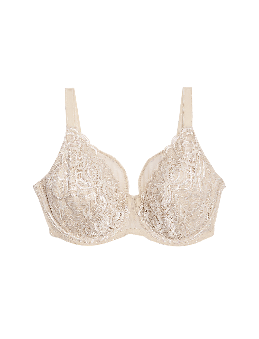 Amelia Lace Natural Lift Wired Full Cup Bra (F+)