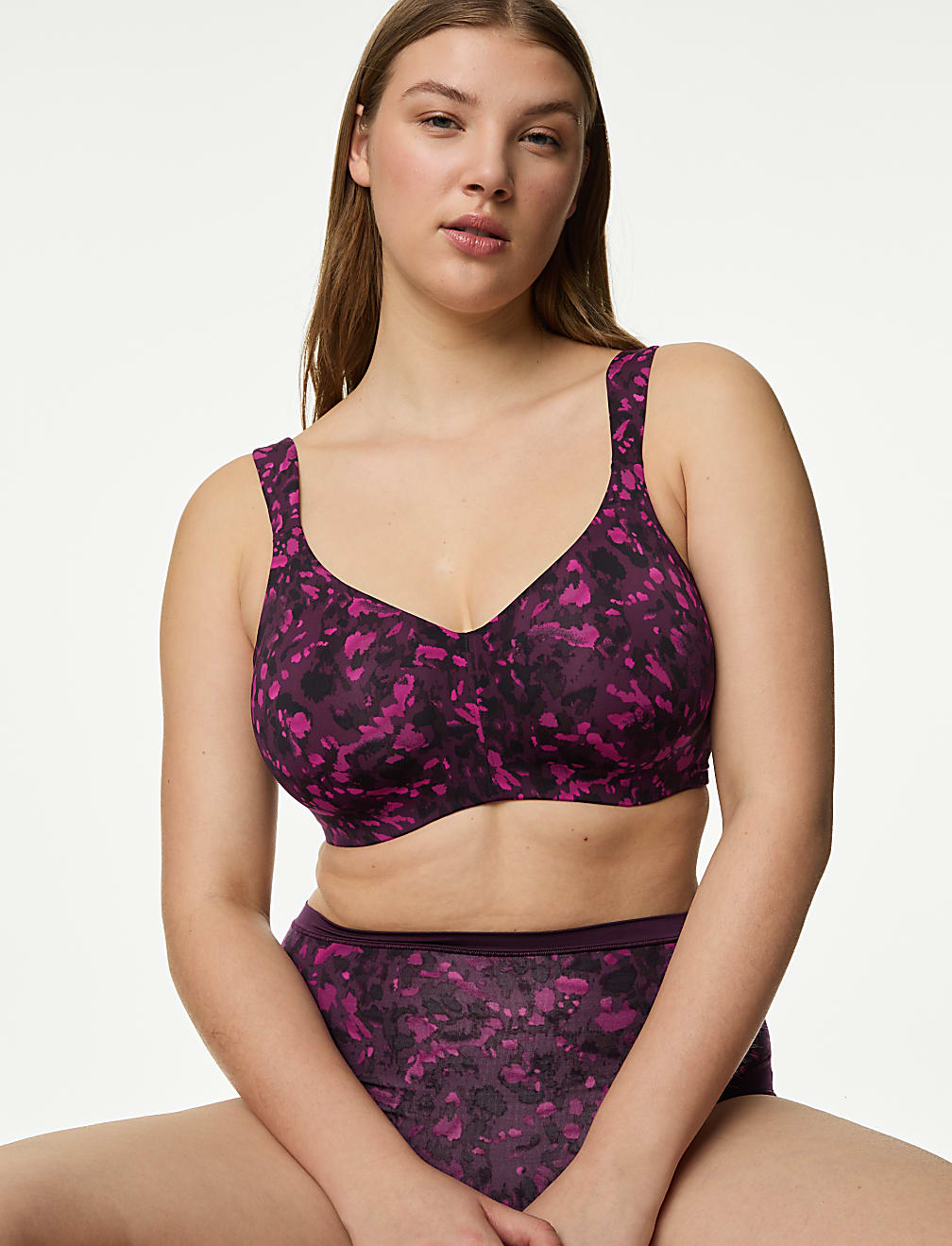 Flexifit™ Printed Wired Minimiser Bra (C-H)