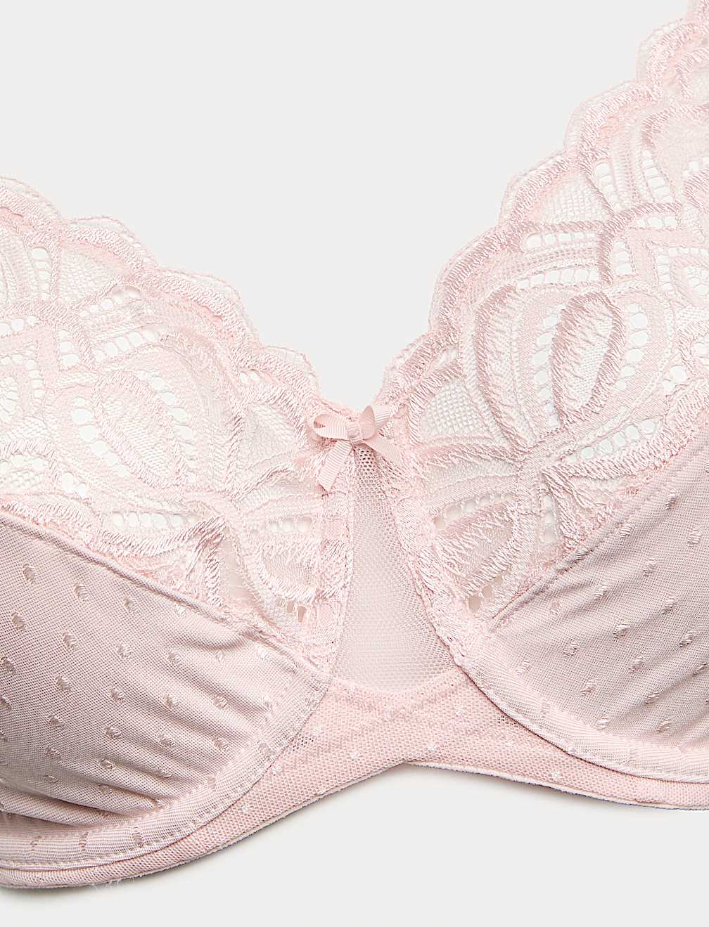 Amelia Lace Wired Minimiser Bra (C-H)