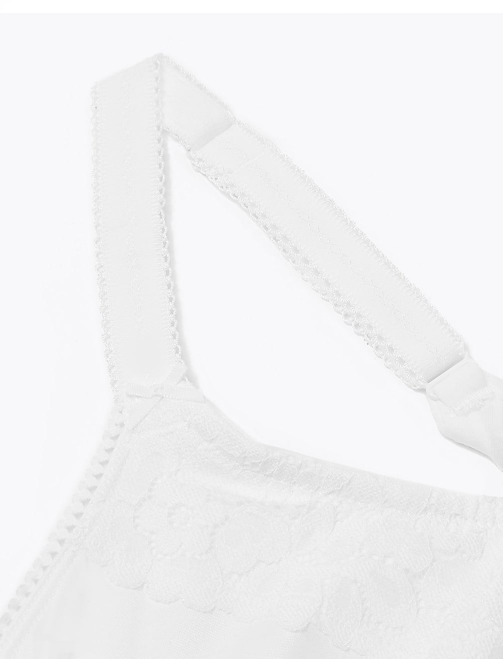 Cotton & Lace Wired Minimiser Bra C-F