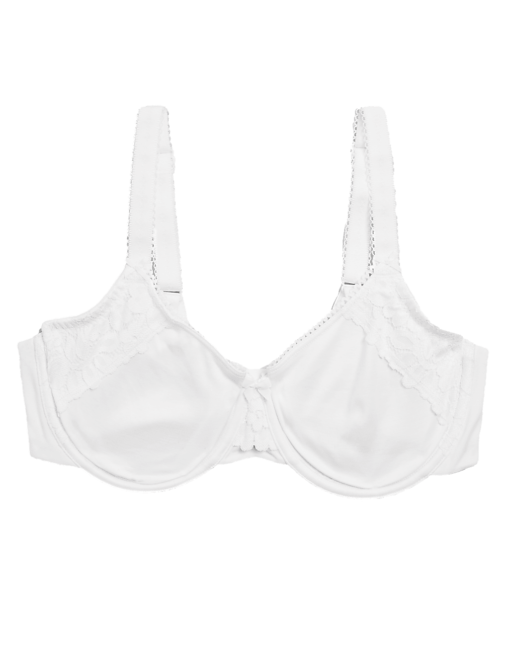 Cotton & Lace Wired Minimiser Bra C-F