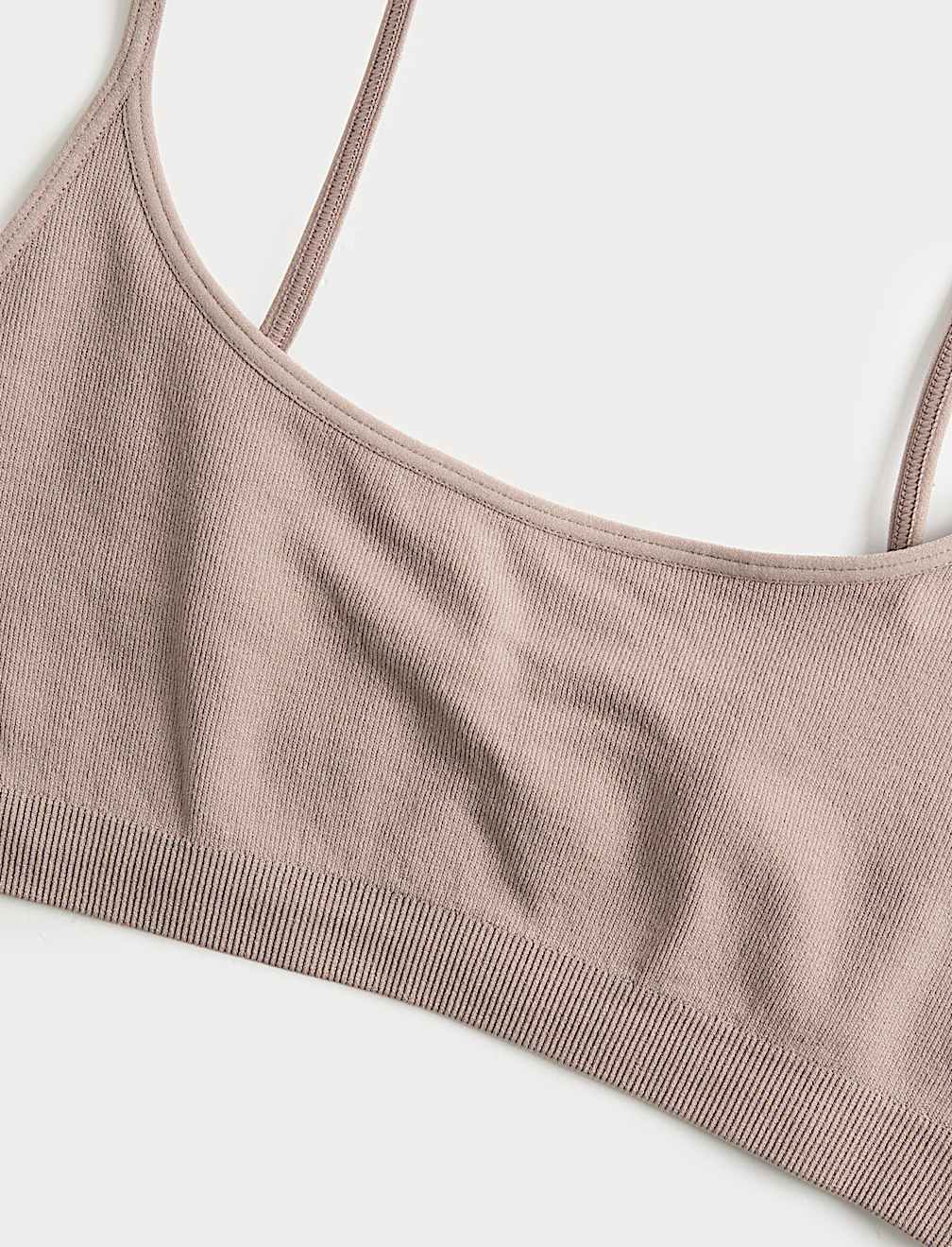 3 Pack Seamless Non Wired Micro Crop Tops
