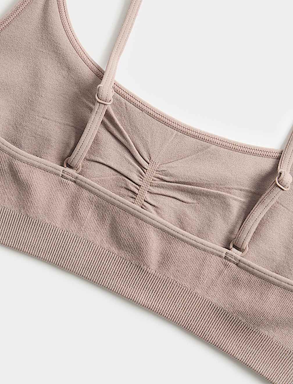 3 Pack Seamless Non Wired Micro Crop Tops
