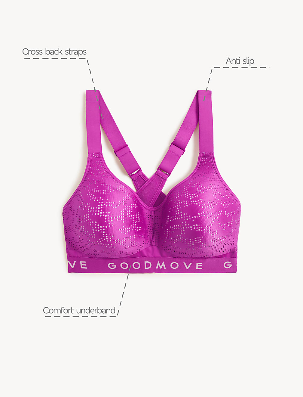 Freedom To Move Ultimate Support Sports Bra A-E