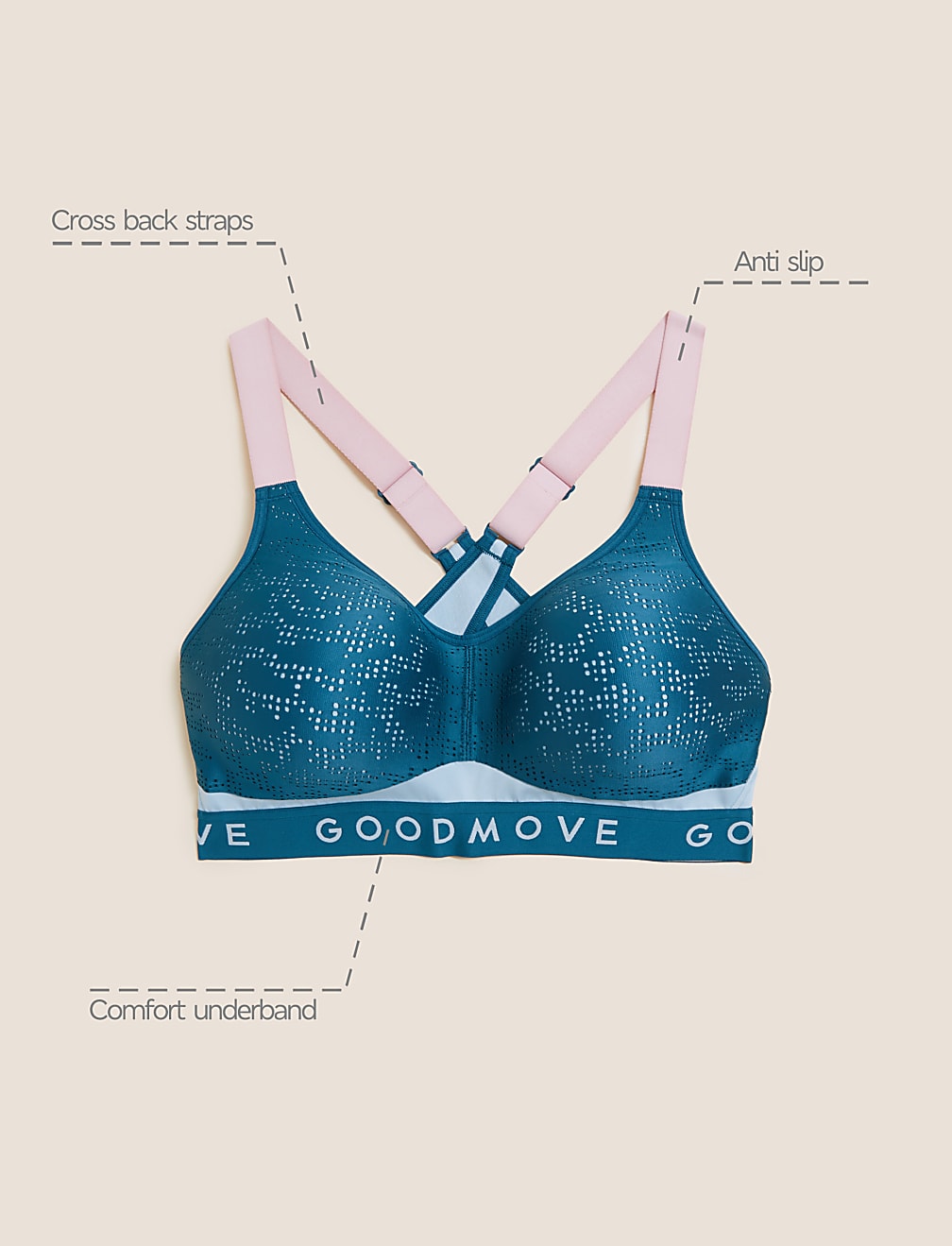 Freedom To Move Ultimate Support Sports Bra A-E