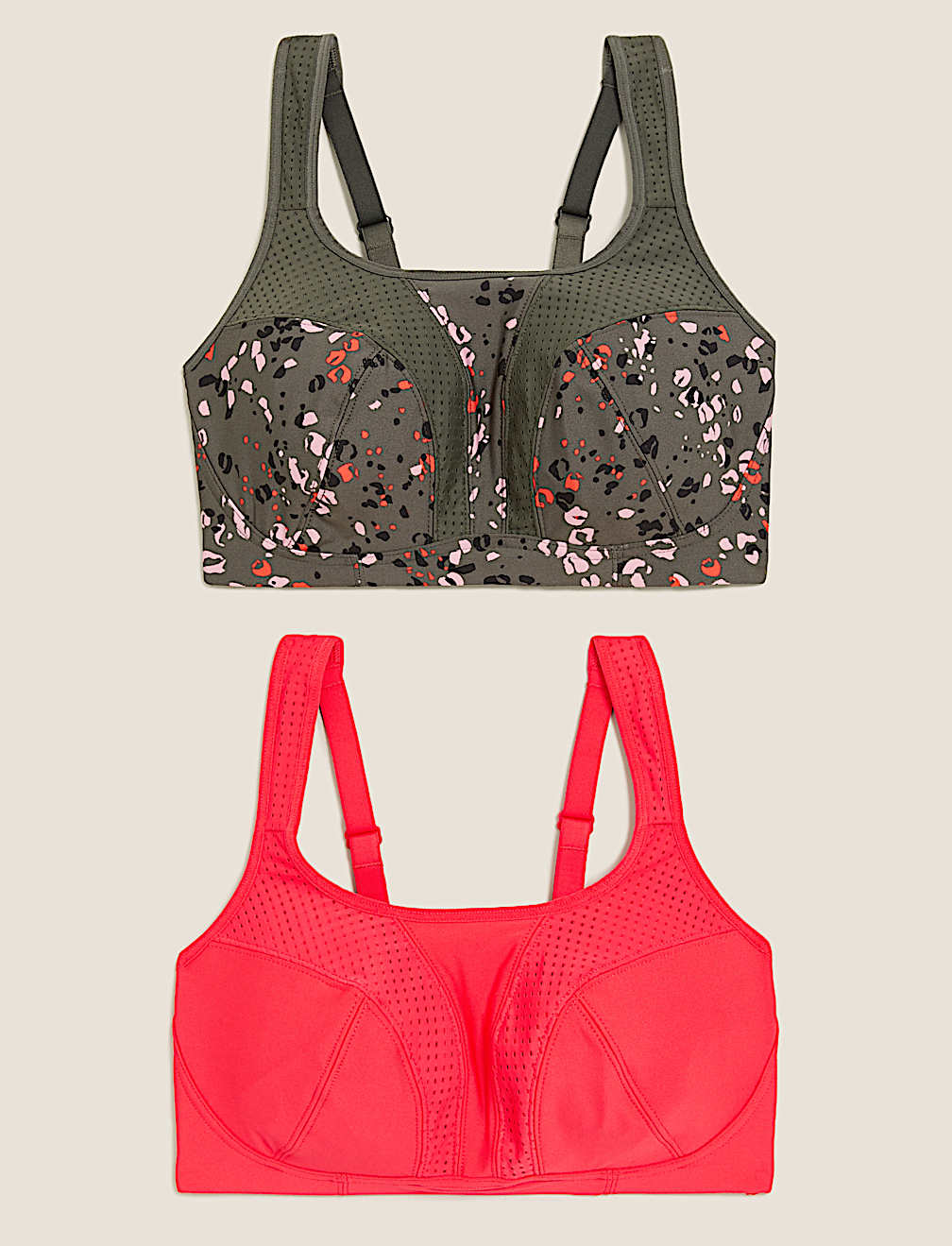 2pk High Impact Non Wired Sports Bra A-H