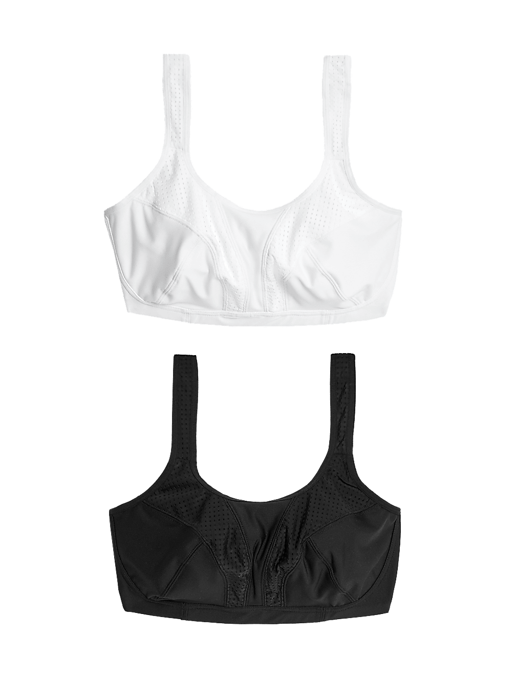 2pk Ultimate Support Non-Wired Sports Bras A-H