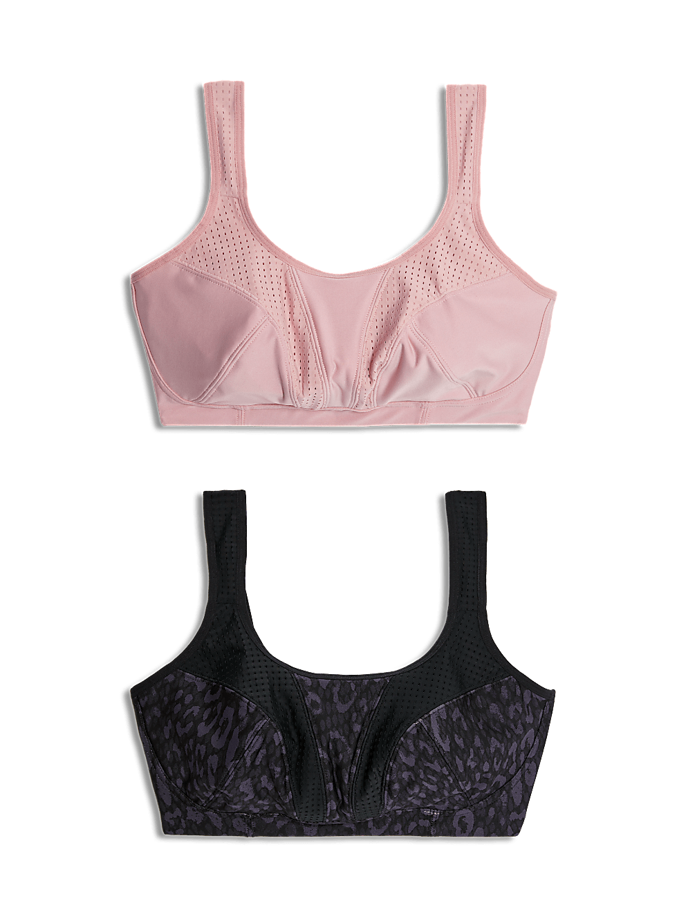 2pk Ultimate Support Non Wired Sports Bras A-E